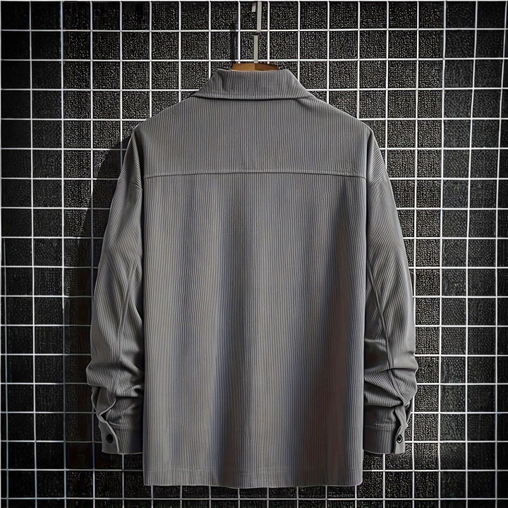 Men's Modern Rib Structure Shirt Jacket Lisslune