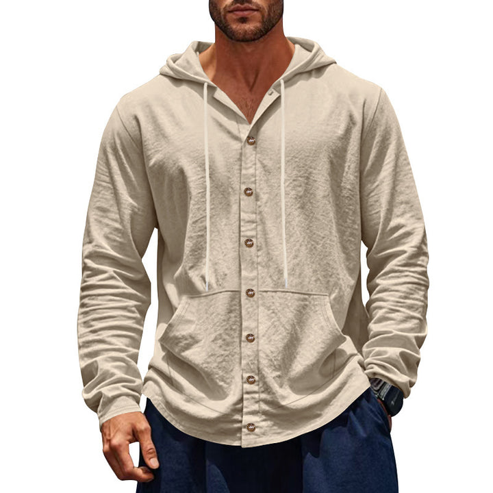 Men's Shirt Jacket with Hood Lisslune
