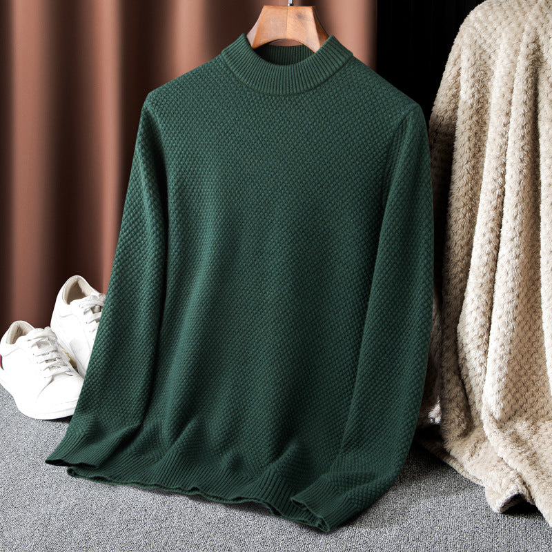 Men's Sweater with High-Quality Textured Surface Lisslune