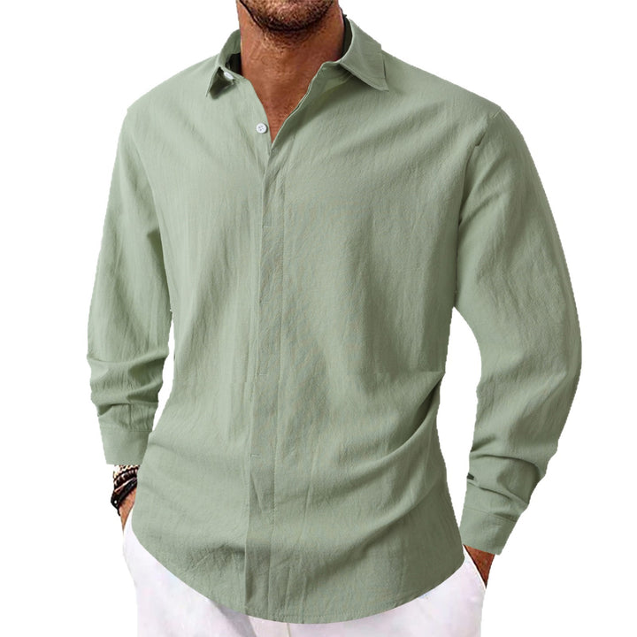 Men's Elegant Casual Shirt with Slim Fit Cut Lisslune