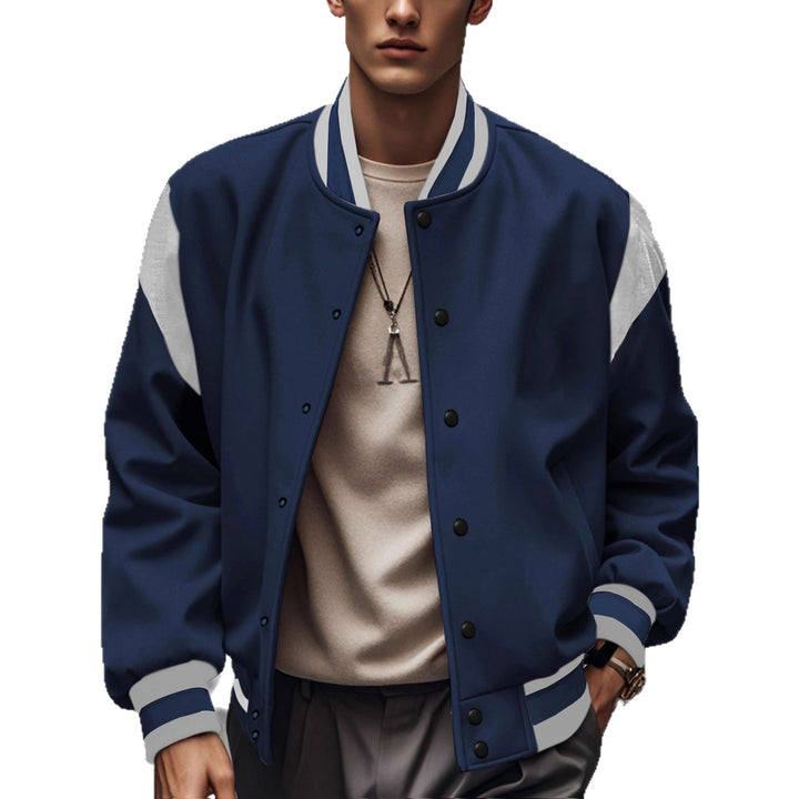 Men's sporty bomber jacket with modern contrasts and breathable materials Lisslune