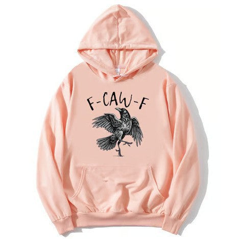 Women's hoodie with creative crow design Lisslune