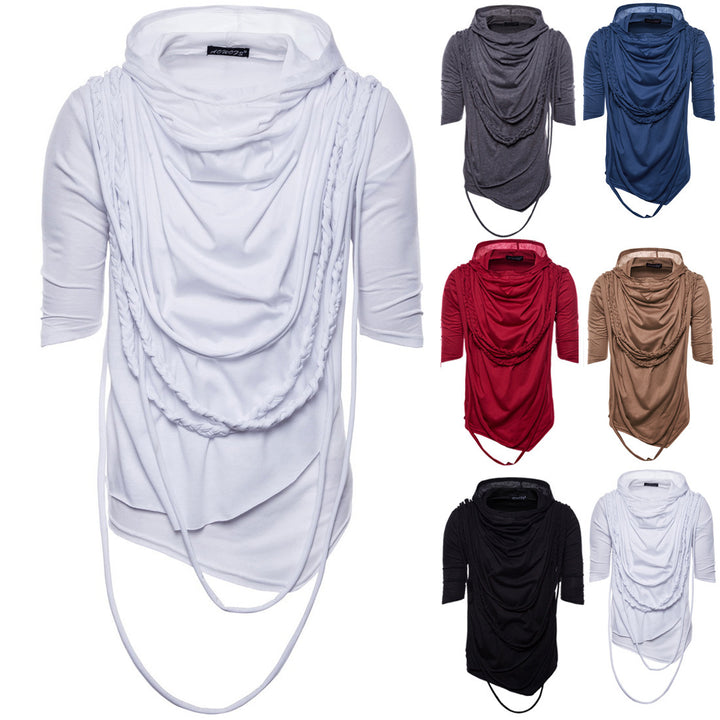 Men's hoodie with innovative design and unique draping Lisslune