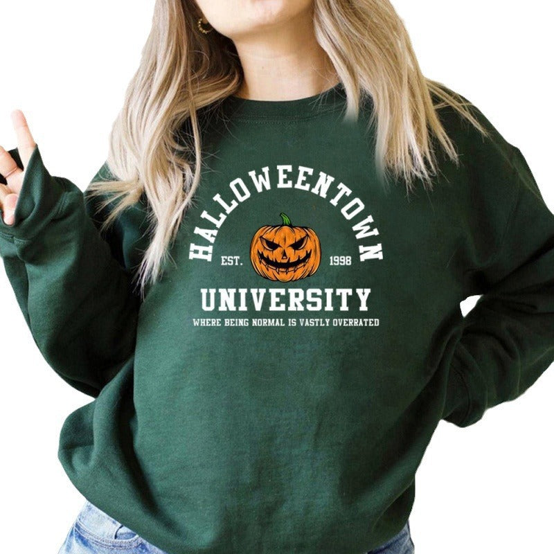 Women's sweatshirt with creative Halloween design and comfortable fit Lisslune