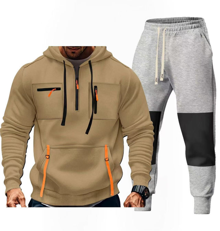 Men's sportswear set with functional pockets Lisslune