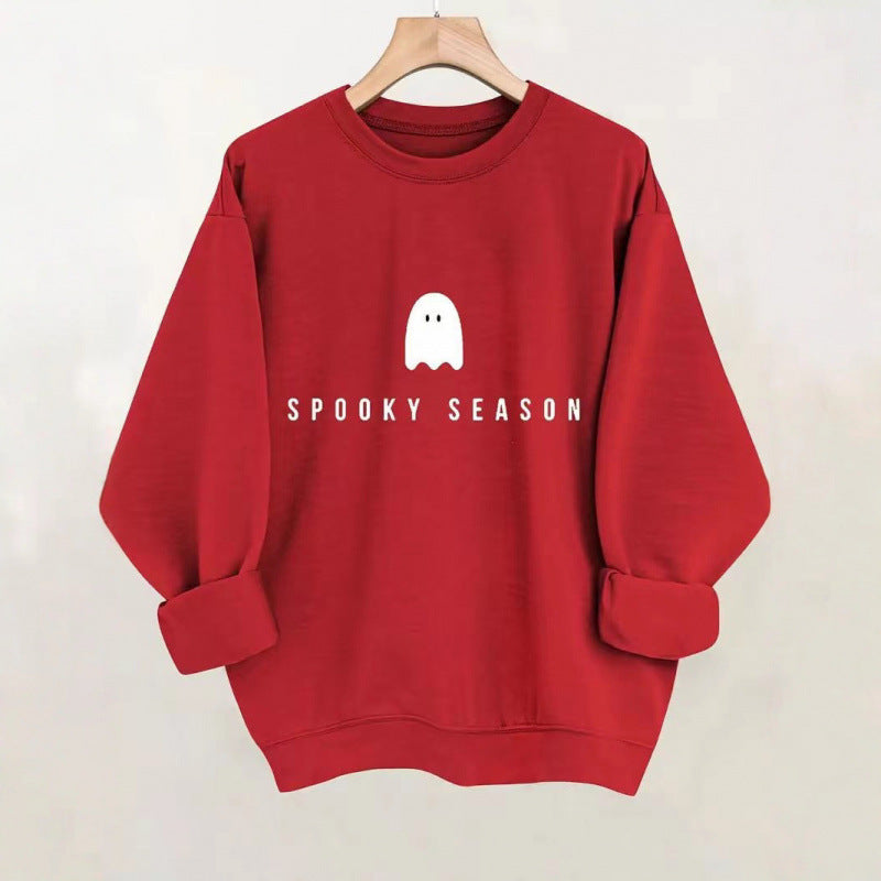 Women's sweatshirt with casual spooky design and soft inner fleece Lisslune