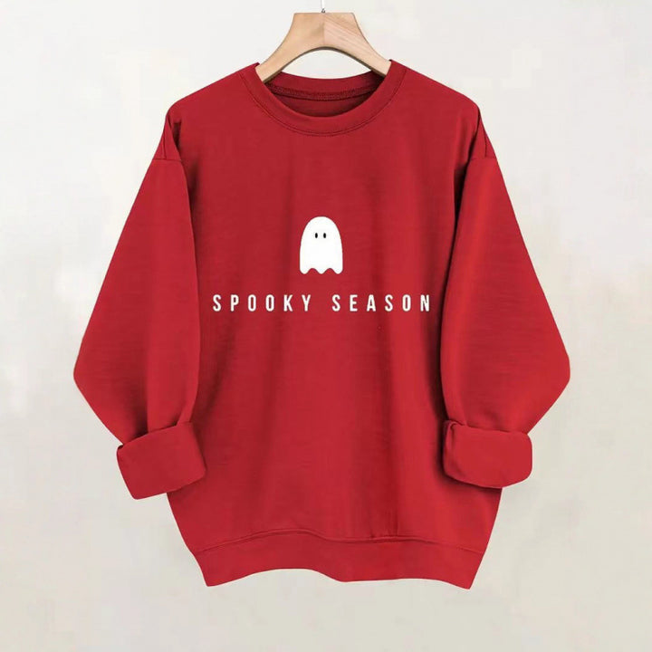 Women's sweatshirt with casual spooky design and soft inner fleece Lisslune