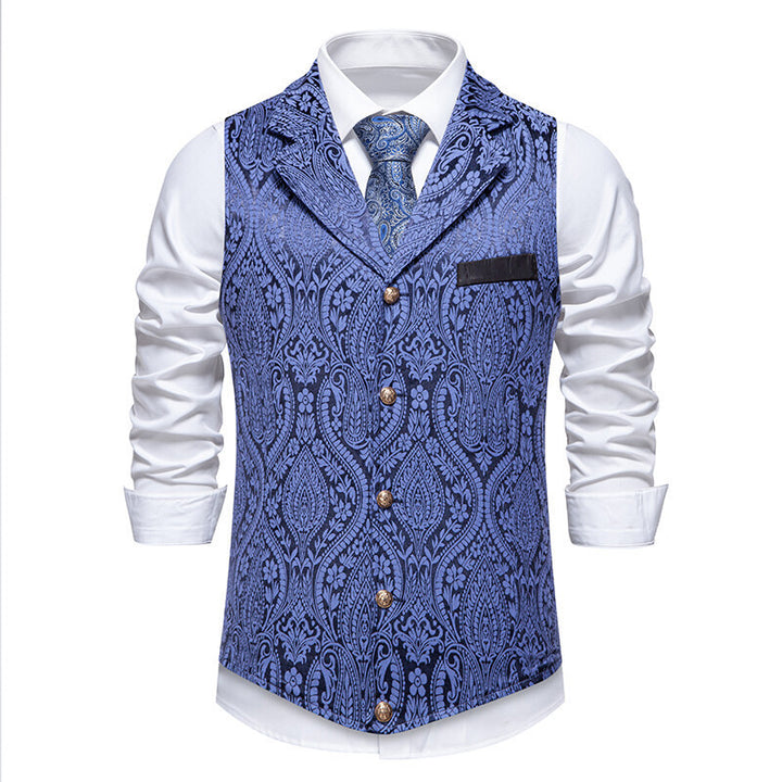 Men's elegant waistcoat with intricate pattern and high-quality fabric Lisslune