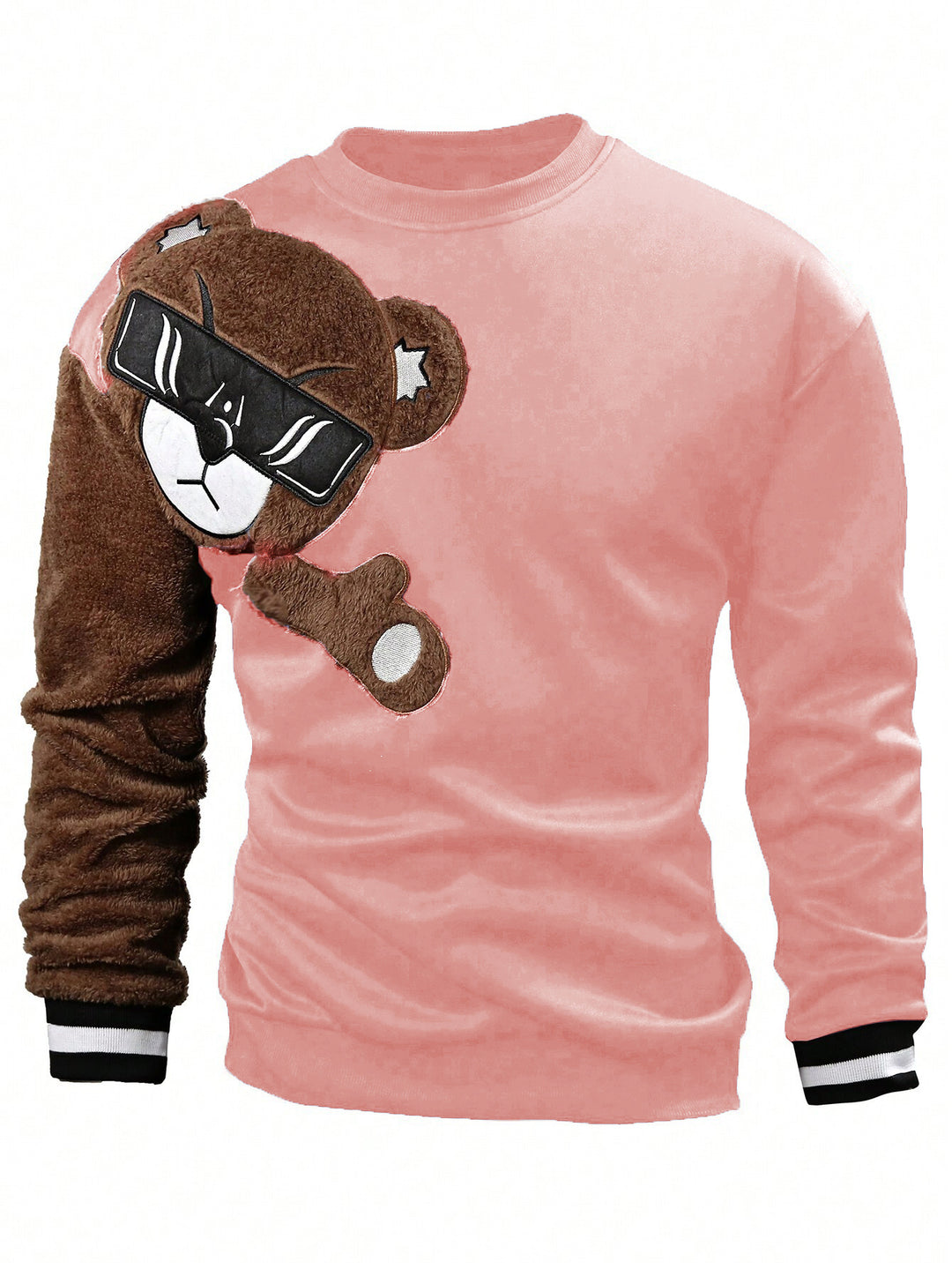 Men's Sweatshirt with Cozy Bear Motif Lisslune
