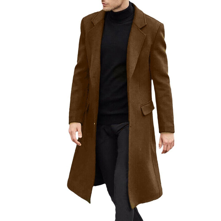 Men's elegant long coat made from high-quality material Lisslune