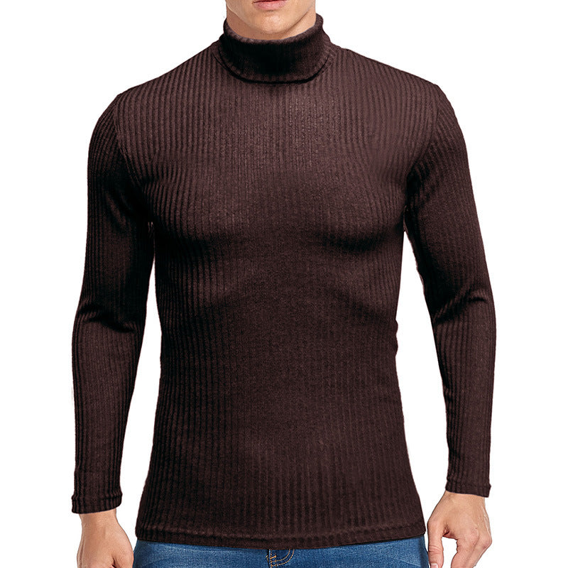 Men's fine turtleneck sweater made of textured knit Lisslune