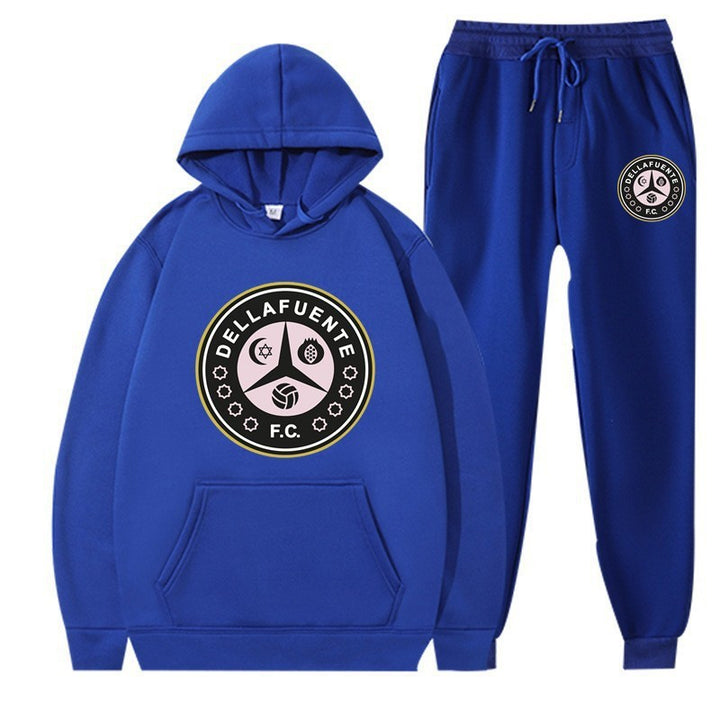 Women’s sweatshirt and jogging pants set with sporty club motif Lisslune