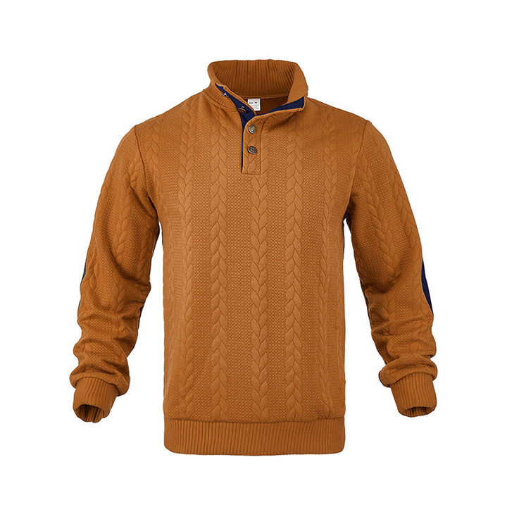 Men's knit pullover with contrast details Lisslune