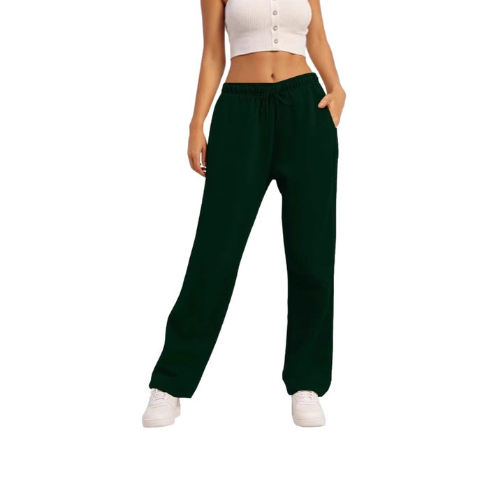 Women's wide casual pants with elastic waistband and practical side pockets Lisslune 1773783716