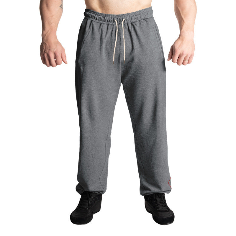 Men's sporty jogging pants with adjustable waistband and side pockets Lisslune