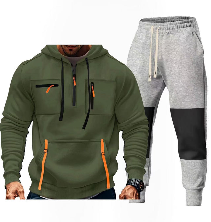Men's sportswear set with functional pockets Lisslune