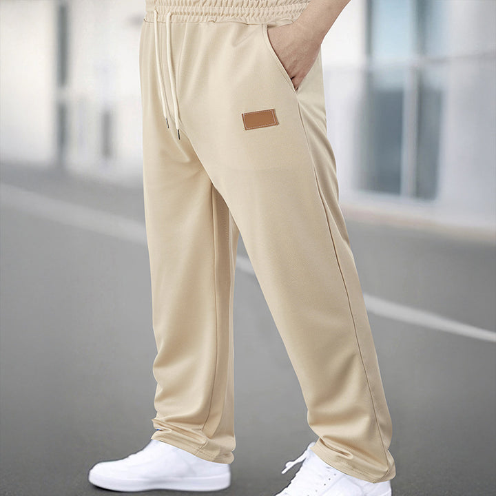 Men's Sporty Jogging Pants with Elastic Waistband and Practical Pockets Lisslune