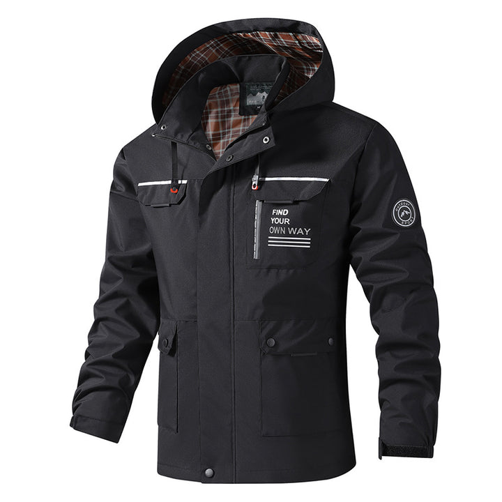 Men's Windproof Leisure Jacket with Practical Multifunctional Pockets Lisslune