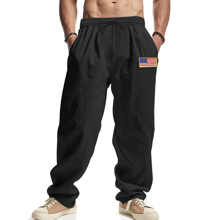 Men's casual joggers with elastic waistband and practical side pockets Lisslune