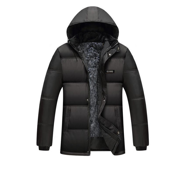Men's quilted winter jacket with high collar and insulating lining Lisslune