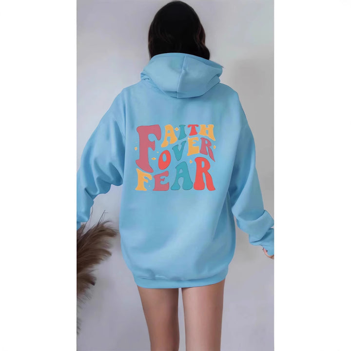 Women's Hoodie with Motivational Graphic Details Lisslune