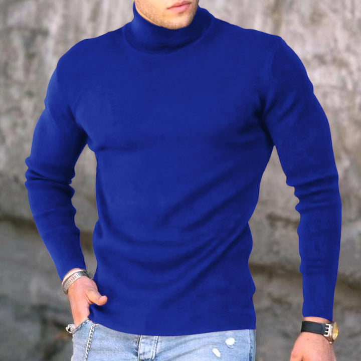 Men's stylish turtleneck sweater made of fine knit Lisslune