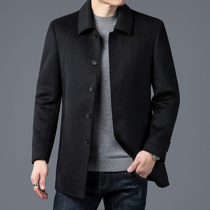 Men's Stylish Coat with Elegant Collar Lisslune