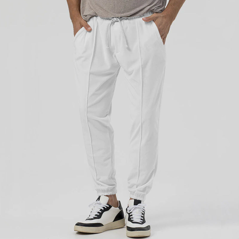 Men's leisure pants with elastic waistband and breathable properties Lisslune