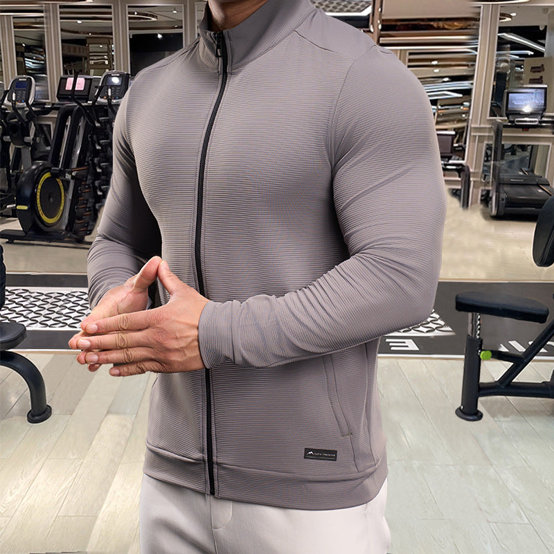 Men's Sports Jacket with Elastic Inserts and Functional Material Lisslune