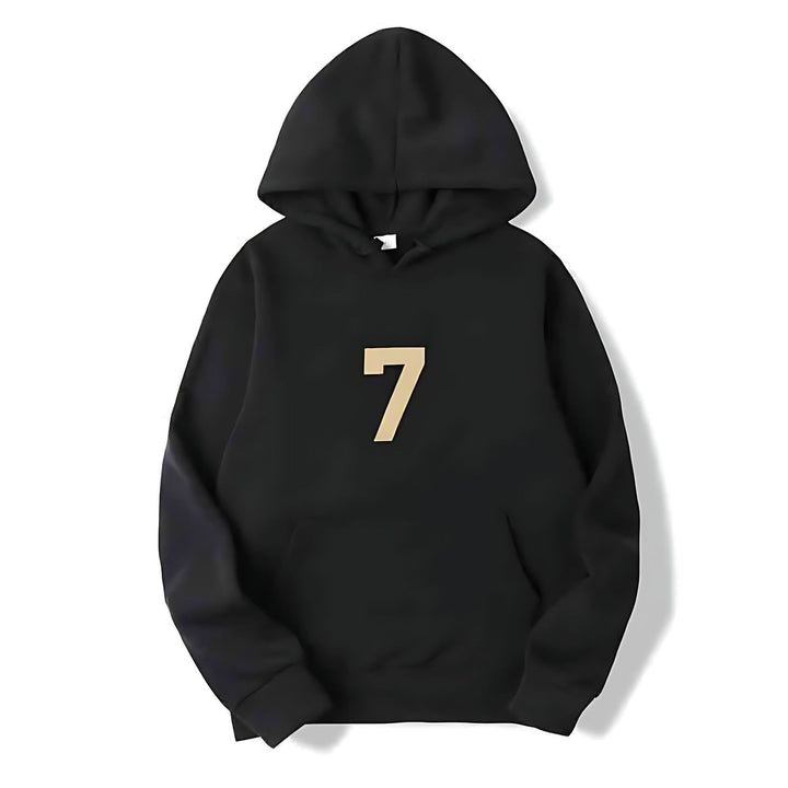 Women's hoodie with sporty design and numeric print Lisslune