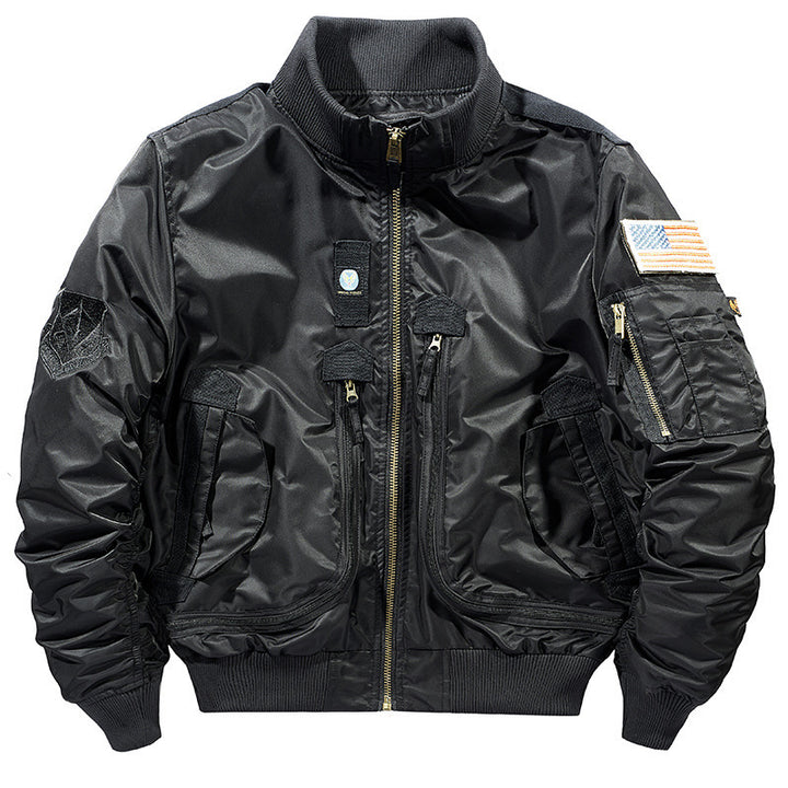 Men's classic bomber jacket with multiple practical pockets Lisslune