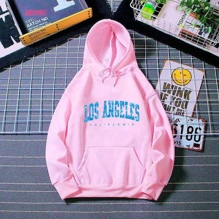Women's hoodie with striking Los Angeles lettering Lisslune