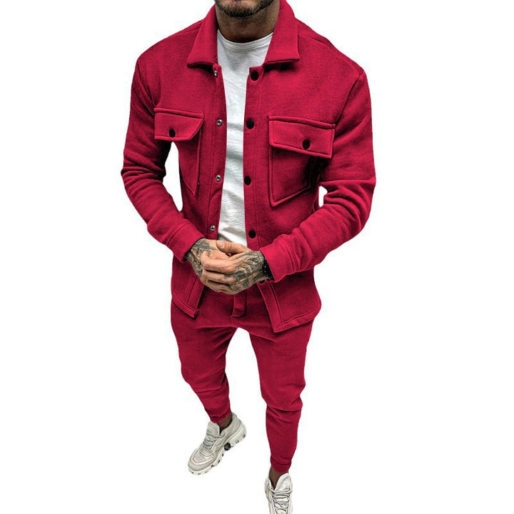 Men's casual sweat jacket with functional pockets and modern collar Lisslune