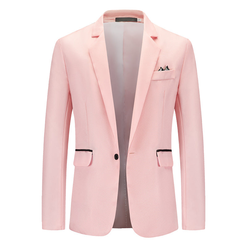 Men's Elegant Suit Blazer with Fine Structure and Modern Cut Lisslune