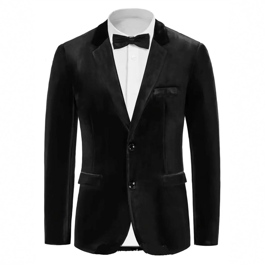 Men's noble velvet blazer with finesse Lisslune