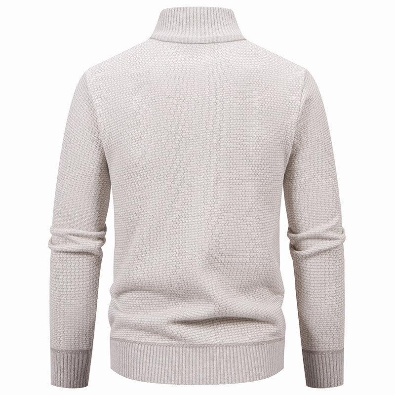 Men's cardigan with modern zipper and practical pockets Lisslune