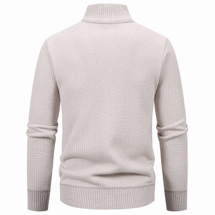 Men's cardigan with modern zipper and practical pockets Lisslune