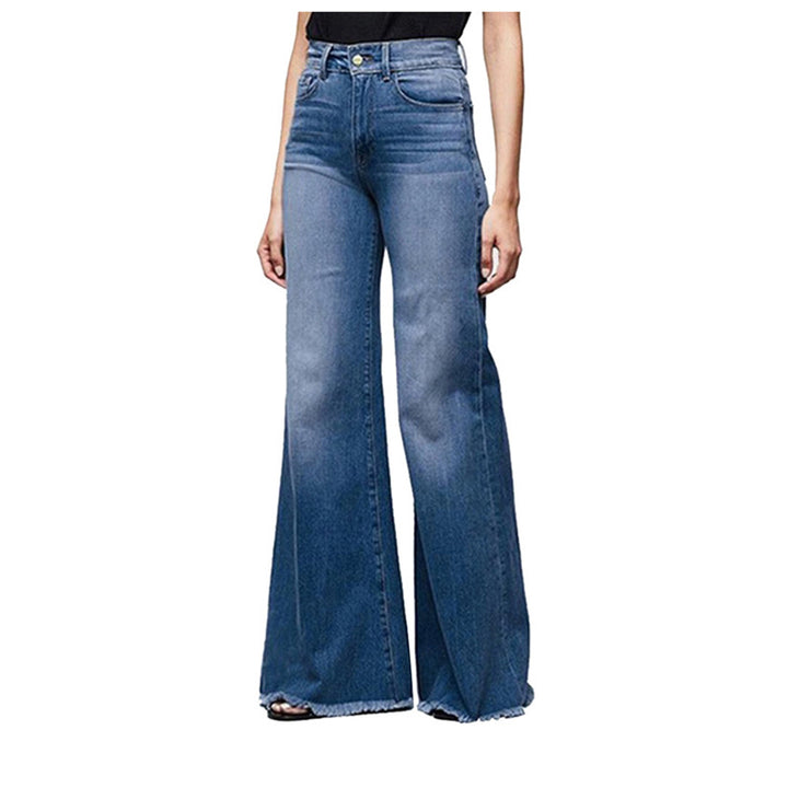 Women's High-Waisted Flared Jeans in Vintage Look Lisslune