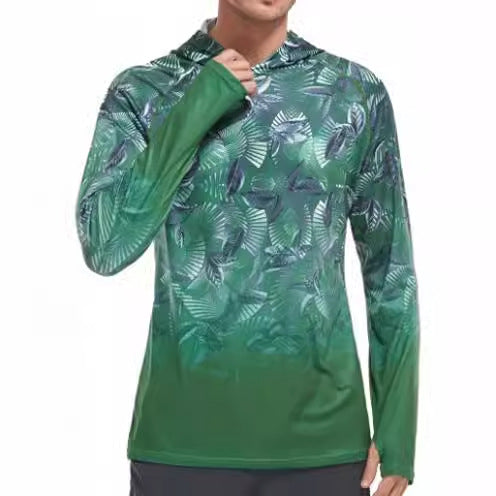 Men's Performance Long Sleeve Shirt with Uv Protection and Breathable Material Lisslune