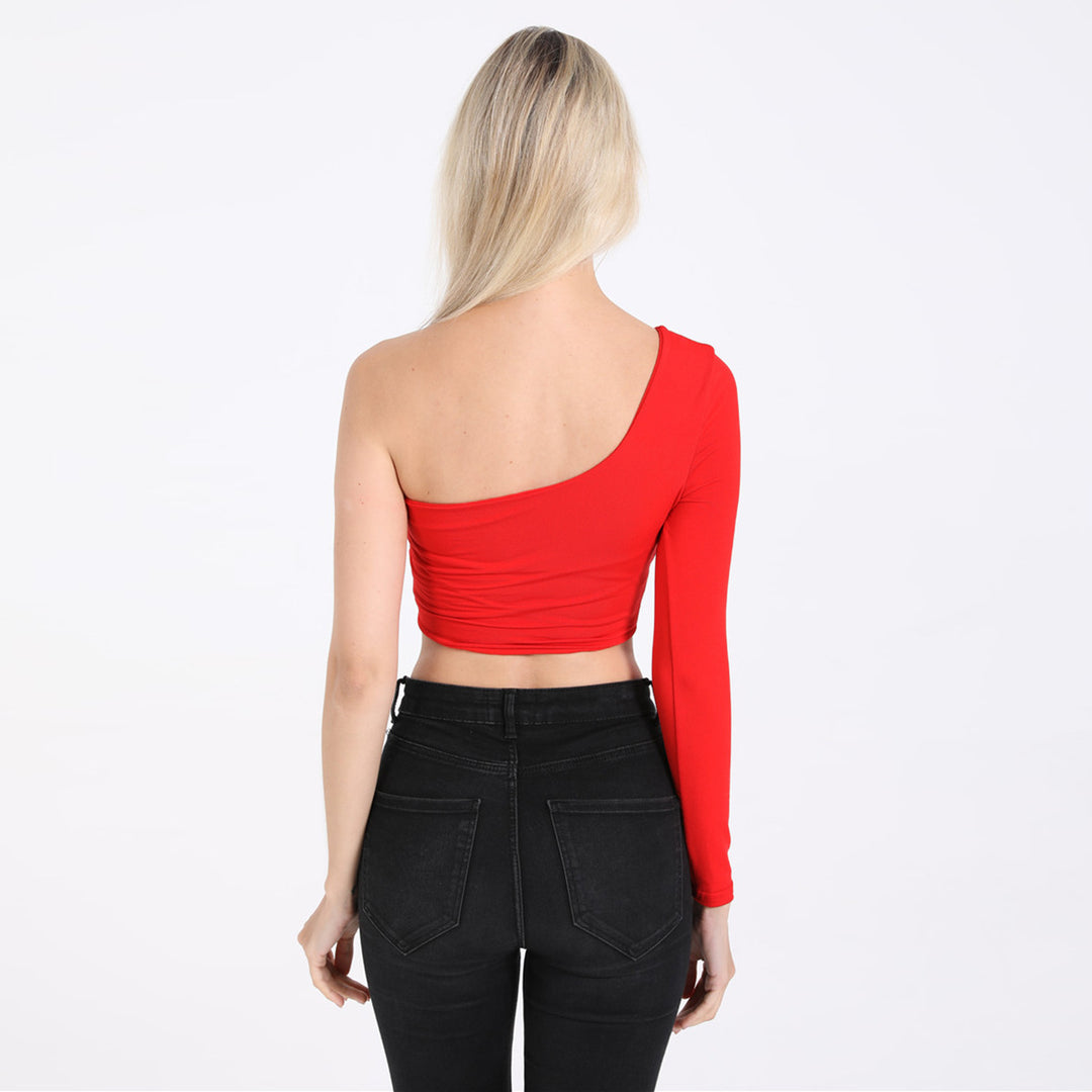 Damen Schulterfreies Crop-Top Lisslune