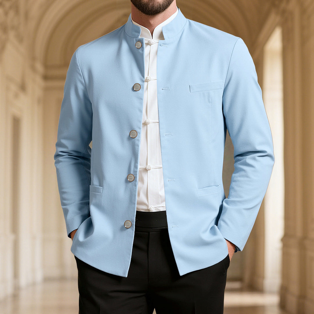 Men's stylish stand-collar blazer Lisslune