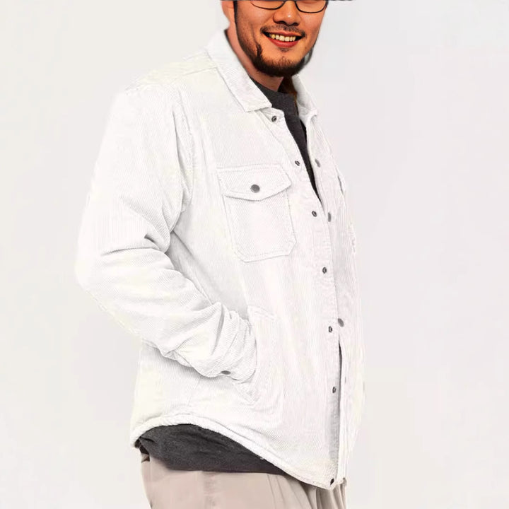Men's cord jacket with practical chest pockets and soft inner lining Lisslune