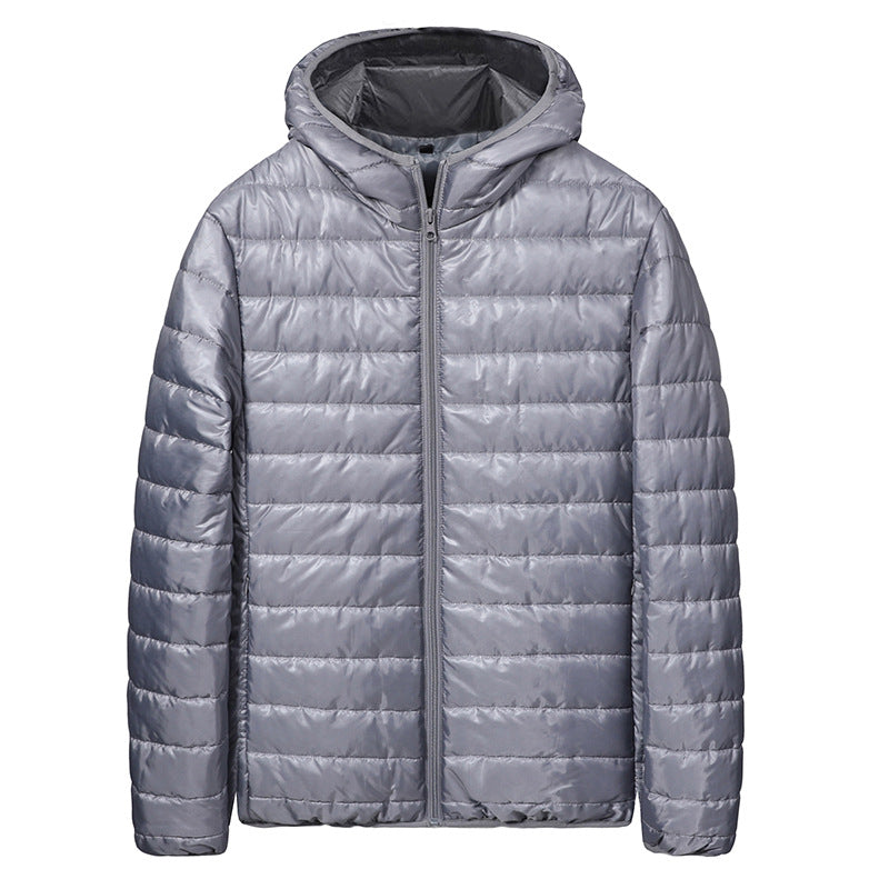 Men's lightweight quilted jacket with hood and water-repellent coating Lisslune