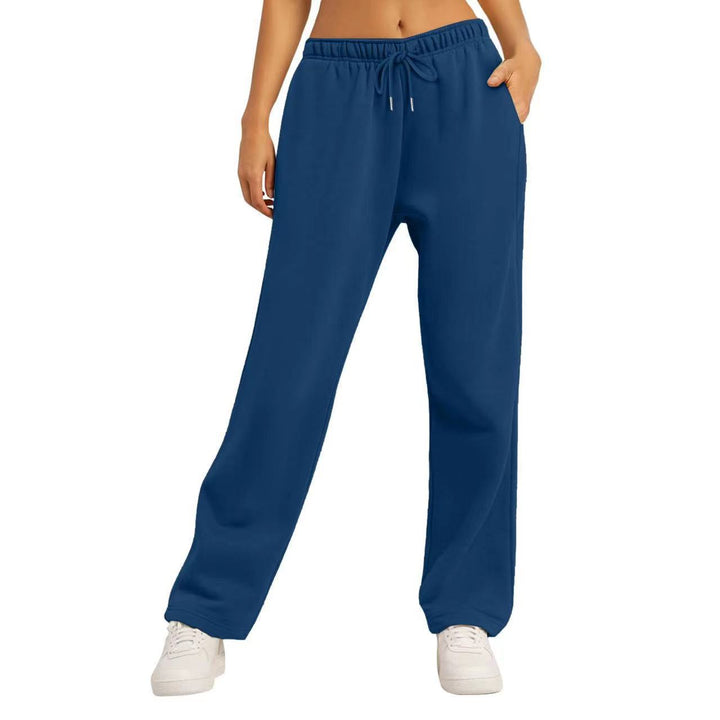 Women's wide casual pants with elastic waistband and practical side pockets Lisslune 1773783716