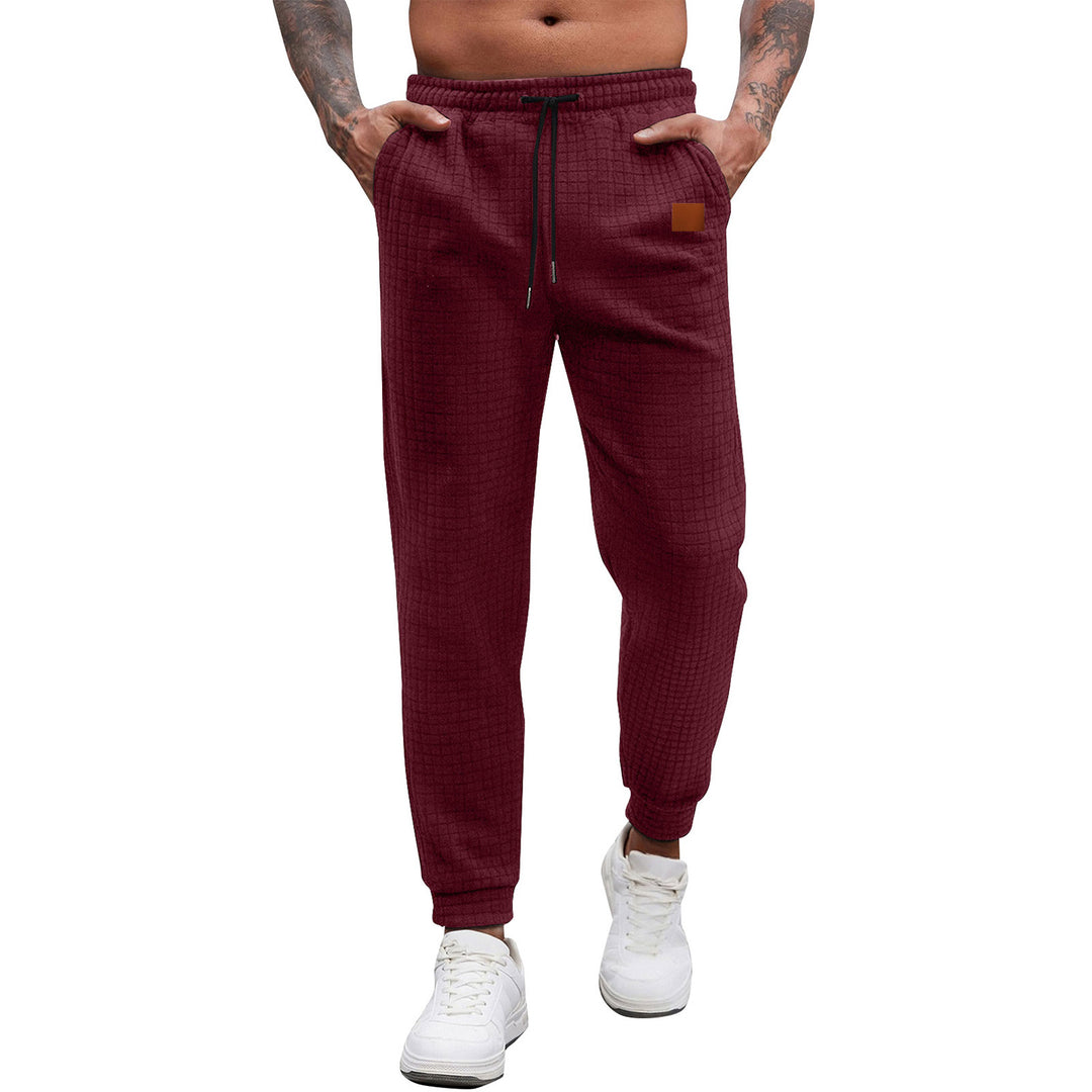 Men's Comfortable Sporty Sweatpants with Elastic Waistband and Practical Pockets Lisslune