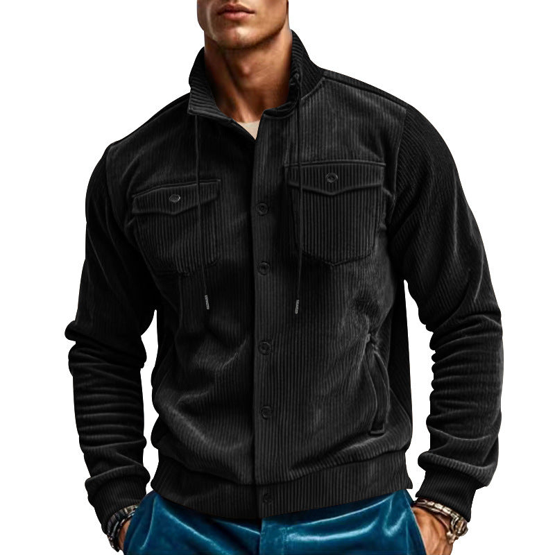 Men's utility jacket made of striped cord Lisslune