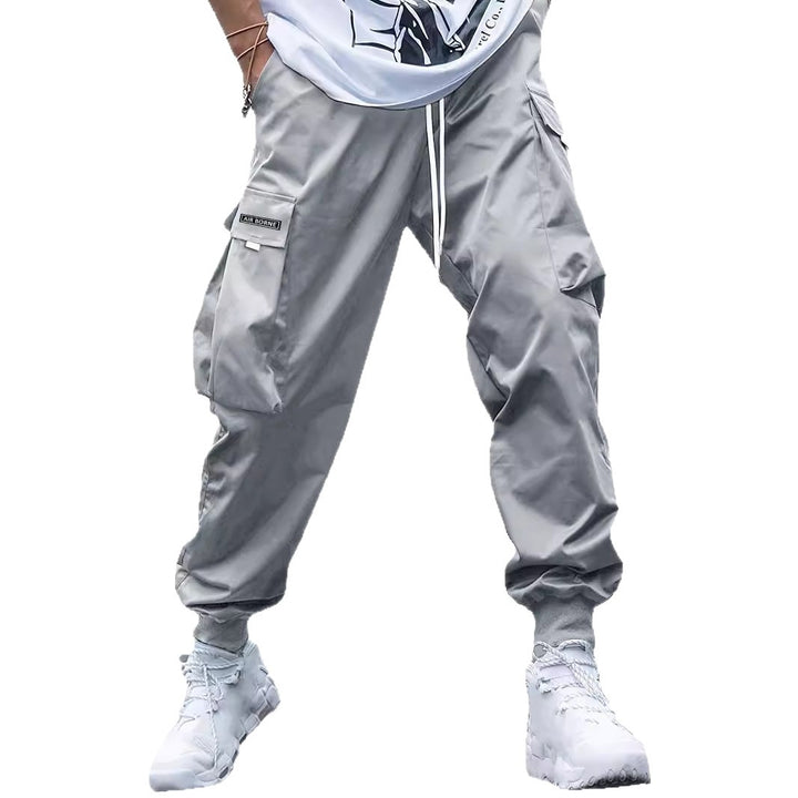 Men's cargo pants with side pockets and elastic waistband Lisslune