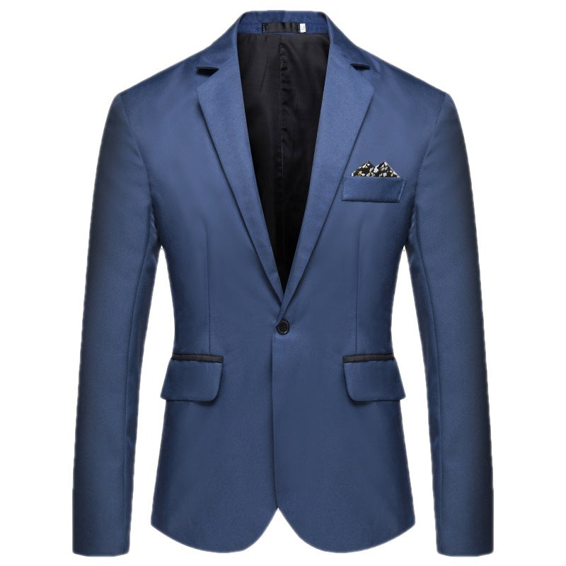 Men's Elegant Blazer with Silky-Matte Surface and Button Details Lisslune