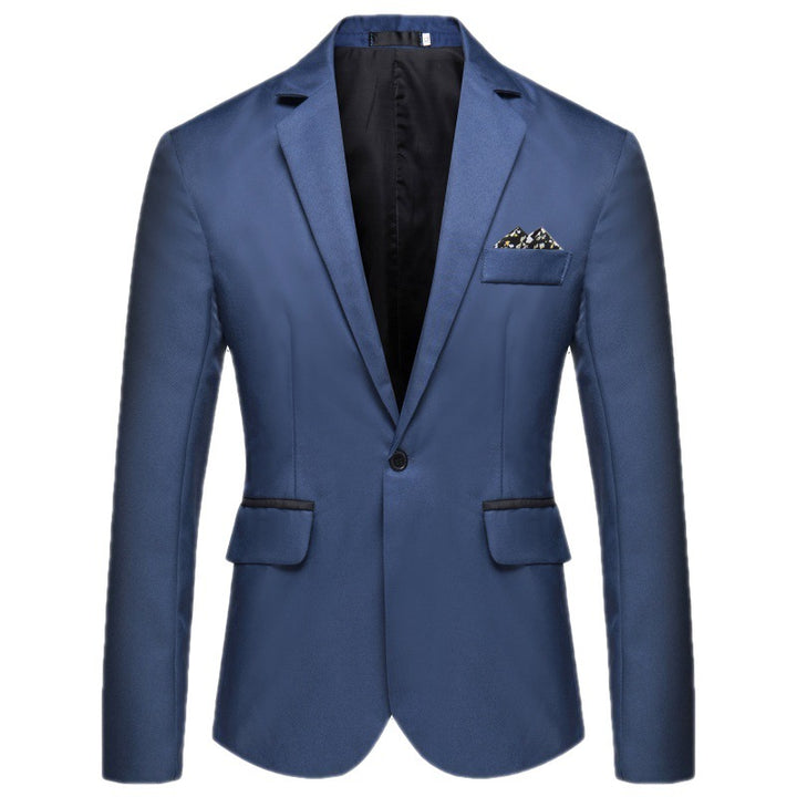 Men's Elegant Blazer with Silky-Matte Surface and Button Details Lisslune