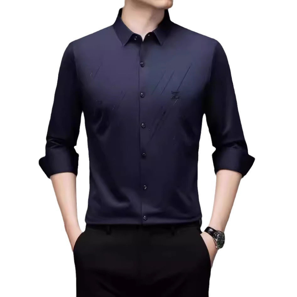 Men's Elegant Long Sleeve Shirt with Innovative Design Lisslune